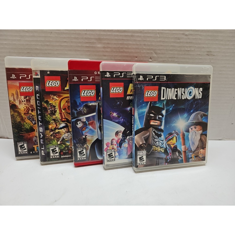 PS3‎ LEGO Game Lot (5) Batman  Indiana Jones Dimensions *untested